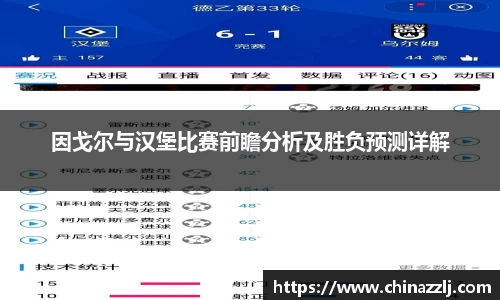 因戈尔与汉堡比赛前瞻分析及胜负预测详解